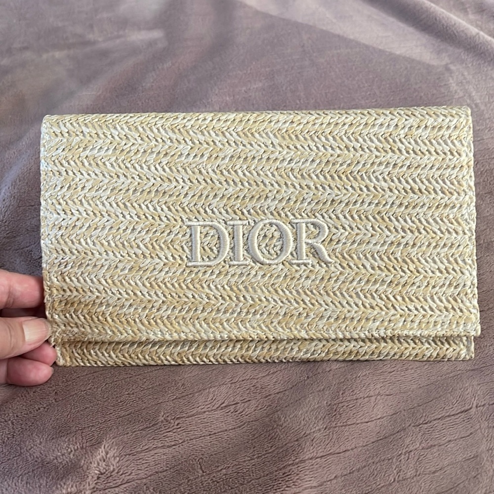 Dior Raffia Pouch
